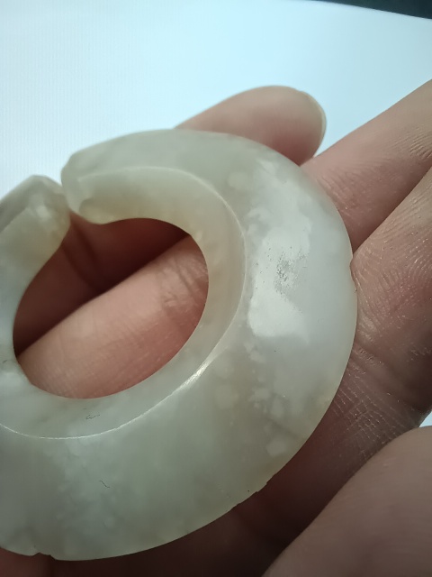 古玩玉器文化期夏家店瑪瑙玦拍賣，當前價格6800元