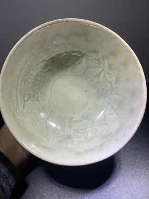 古玩陶瓷明:龍泉青釉碗拍賣,當前價格5600元