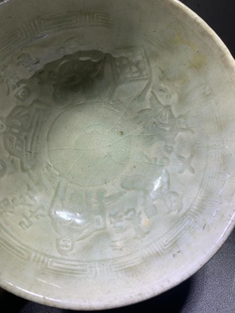 古玩陶瓷明:龍泉青釉碗拍賣,當前價格5600元