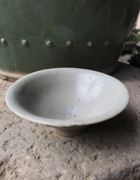 古玩陶瓷宋代青白釉小斗笠盞拍賣,當(dāng)前價(jià)格299元