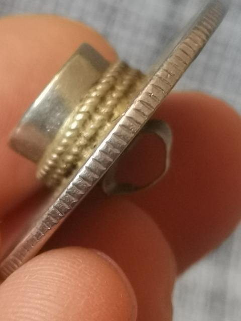 古玩雜項西藏銀幣扣飾兩枚拍賣，當前價格299元