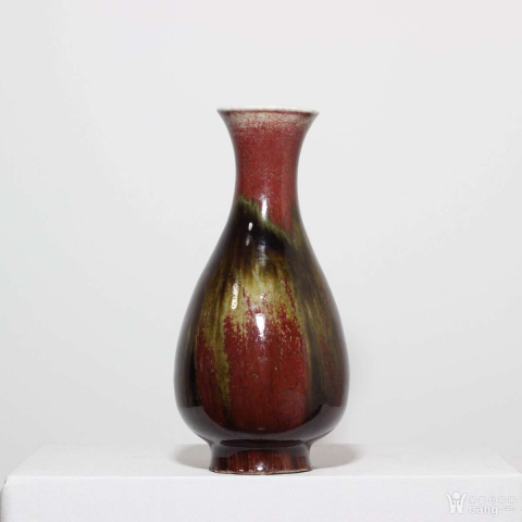 古玩陶瓷三陽開泰玉壺春瓶拍賣，當(dāng)前價(jià)格33000元