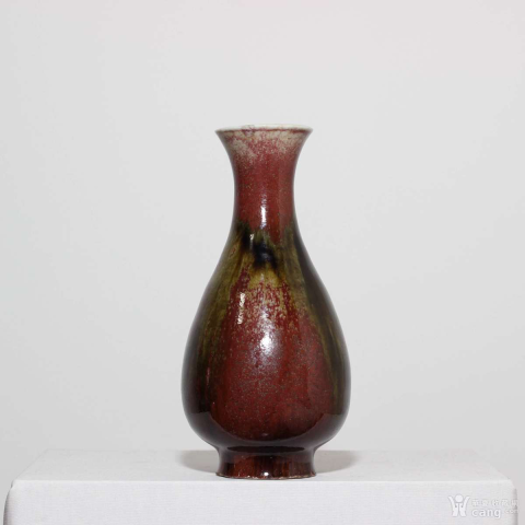 古玩陶瓷三陽開泰玉壺春瓶拍賣，當(dāng)前價(jià)格33000元