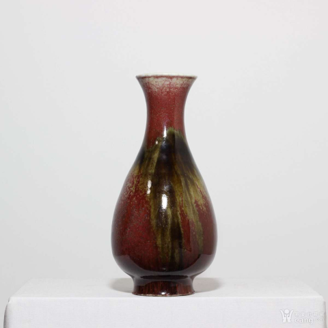 古玩陶瓷三陽開泰玉壺春瓶拍賣，當(dāng)前價(jià)格33000元