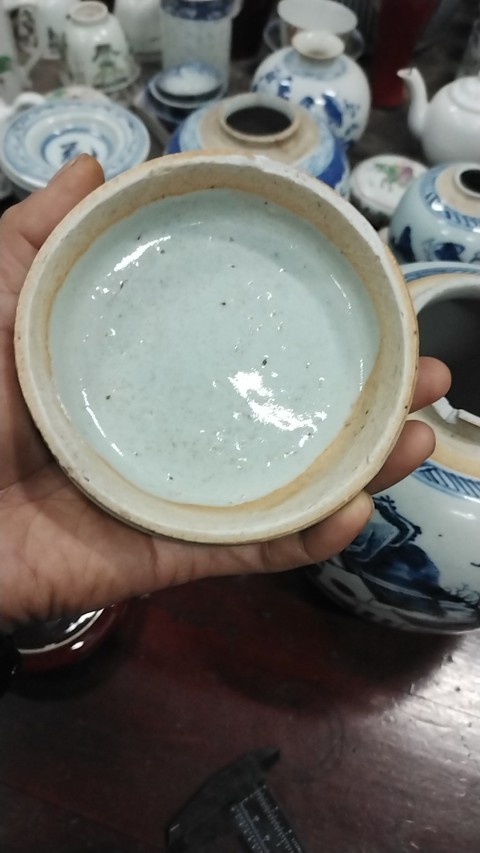 古玩陶瓷山水紋青花罐拍賣，當前價格2600元