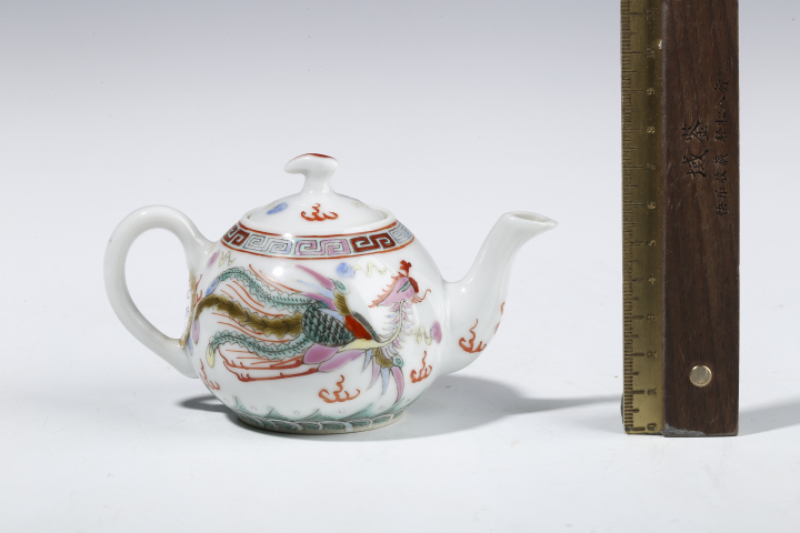 中国　民国期　粉彩花鳥紋茶入　小壺　天津豫盛號出品　送料込み0926 小汲泉壶段泥宜兴紫砂壶手工飞鸟画作100ml | Teasenz.eu