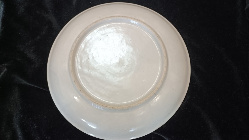 古玩陶瓷花卉紋青花盤拍賣，當前價格268元