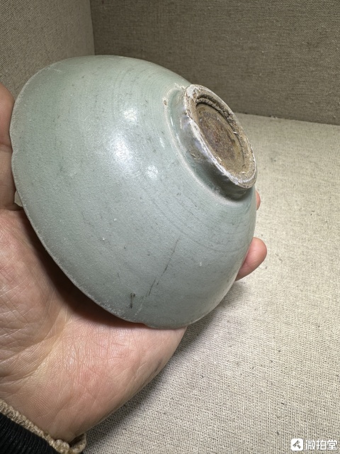 古玩陶瓷館藏級南宋龍泉窯內書【河濱遺範】款賞碗標本拍賣,當前價格598元