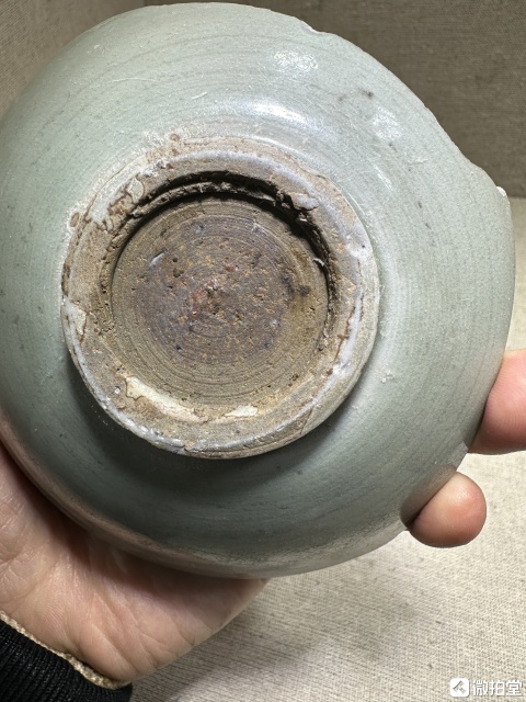 古玩陶瓷館藏級南宋龍泉窯內書【河濱遺範】款賞碗標本拍賣,當前價格598元