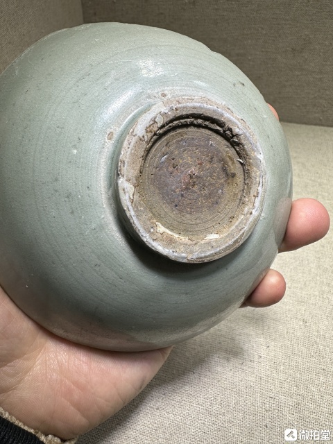 古玩陶瓷館藏級南宋龍泉窯內書【河濱遺範】款賞碗標本拍賣,當前價格598元