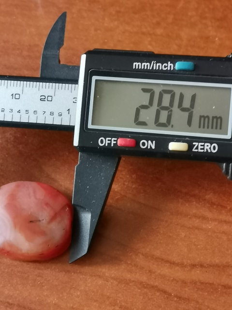 古玩玉器老瑪瑙龜背扁珠一枚拍賣，當前價格366元