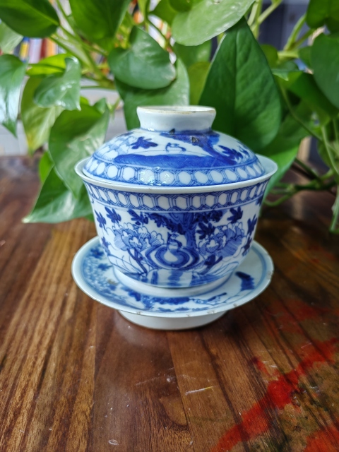 古玩陶瓷青花蓋碗拍賣，當前價格1280元