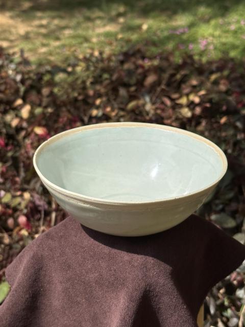 古玩陶瓷湖田窯影青釉篦劃萱草紋面包碗拍賣,當前價格8000元