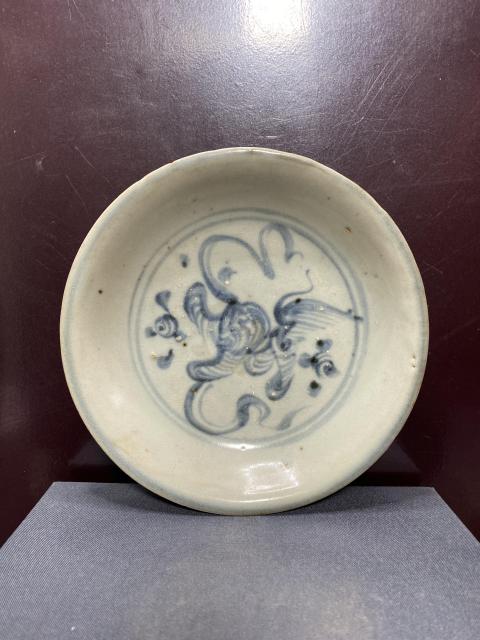 古玩陶瓷青花獅子繡球圖盤拍賣,當前價格1980元