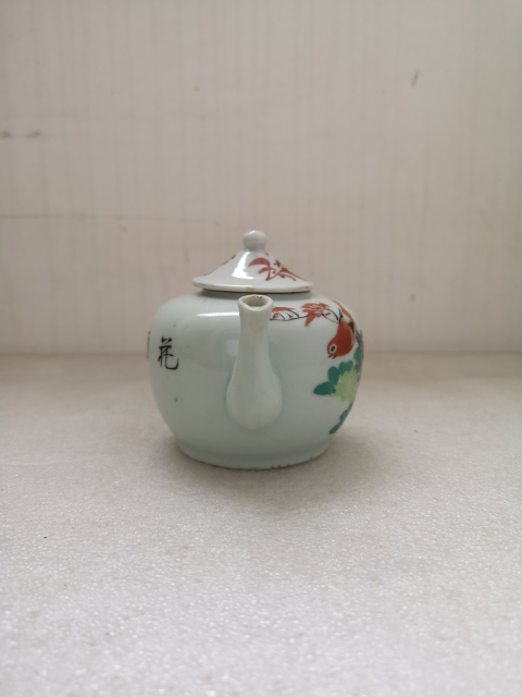 古玩陶瓷花鳥紋執壺拍賣,當前價格850元