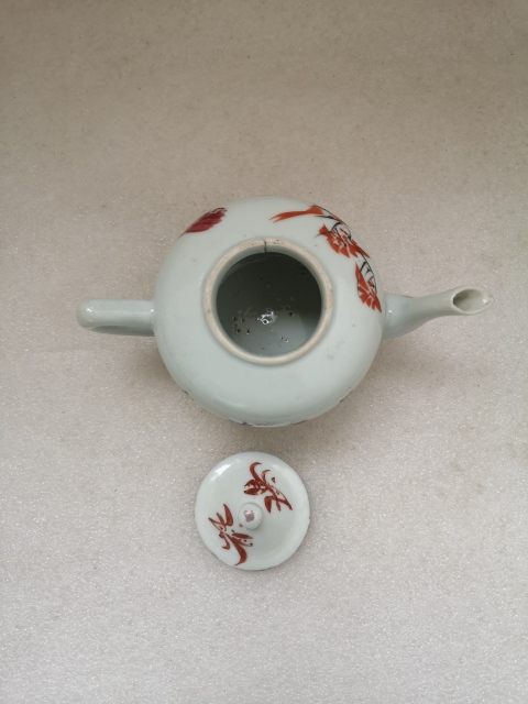 古玩陶瓷花鳥紋執壺拍賣,當前價格850元