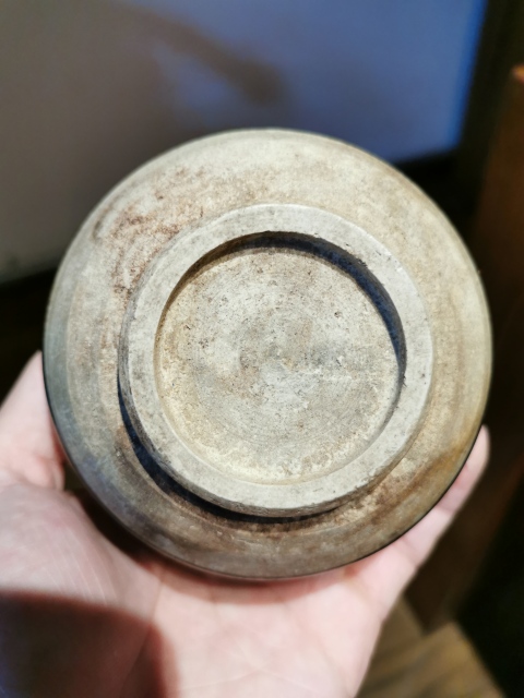 古玩陶瓷元代?磁州窯黑釉茶入拍賣,當前價格777元