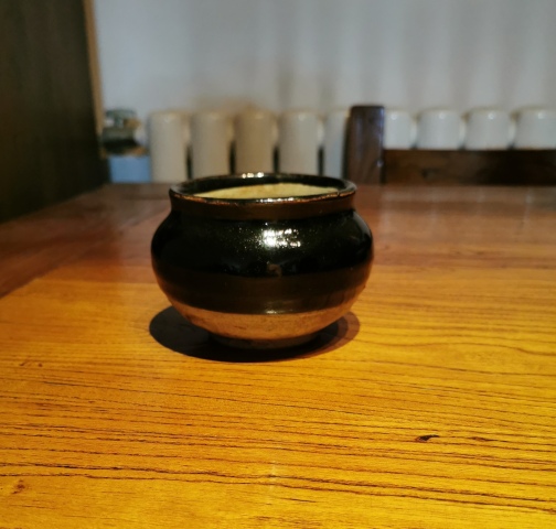 古玩陶瓷元代?磁州窯黑釉茶入拍賣,當前價格777元