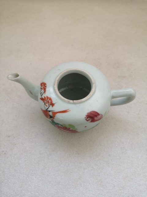 古玩陶瓷花鳥紋執壺拍賣,當前價格850元