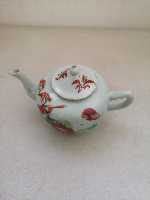 古玩陶瓷花鳥紋執壺拍賣,當前價格850元