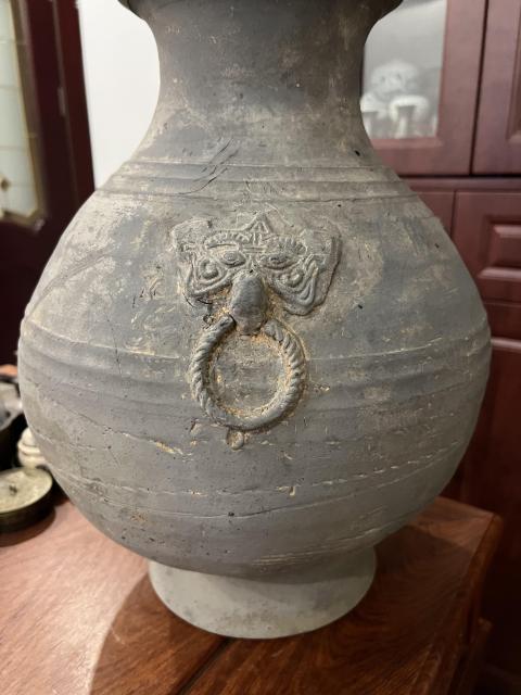 古玩陶瓷(帶保真卡)漢代雙鋪首博山壺拍賣,當前價格3999元