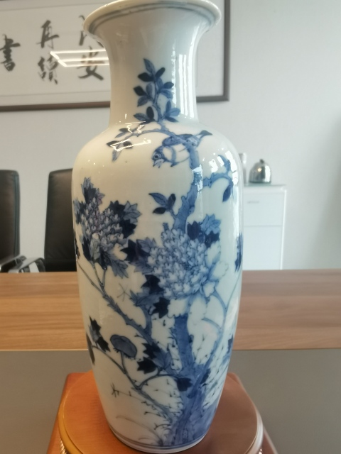 古玩陶瓷王步青花花鳥紋瓶拍賣，當(dāng)前價(jià)格6800元