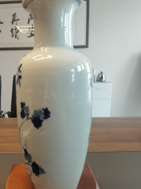 古玩陶瓷王步青花花鳥紋瓶拍賣，當(dāng)前價(jià)格6800元