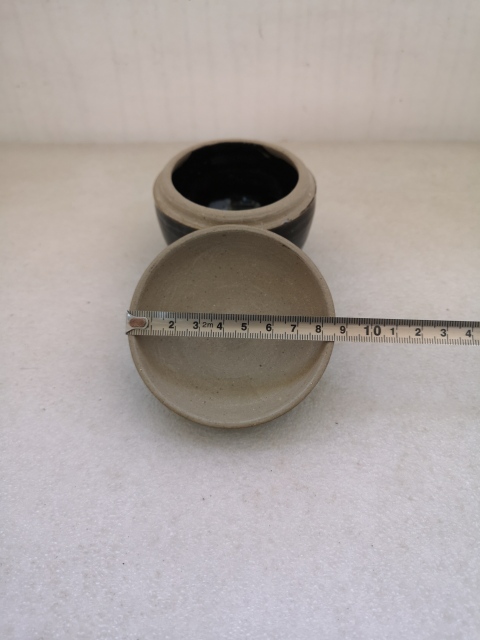 古玩陶瓷黑釉蓋罐拍賣,當前價格398元