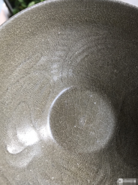 古玩陶瓷【大漏一件】同安窯珠光青瓷刻花碗拍賣，當(dāng)前價(jià)格888元