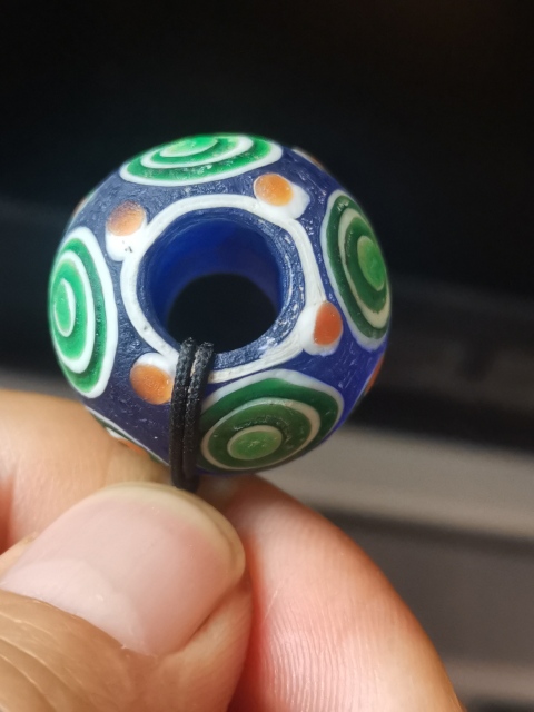 古玩雜項蜻蜓眼琉璃珠拍賣，當前價格4444元