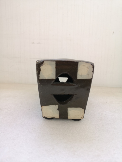 古玩陶瓷明末清初茶葉末釉銀錠瓷枕拍賣，當前價格680元