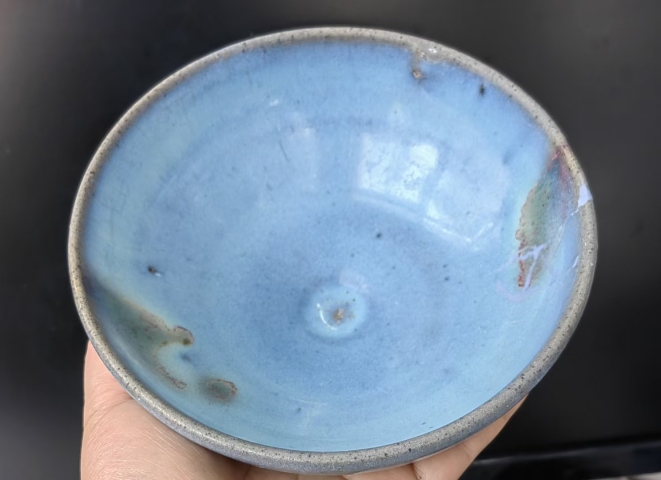 古玩陶瓷金代鈞窯對口彩碗金代的。對口才很少。三片紅。很少的。拍賣,當前價格28888元