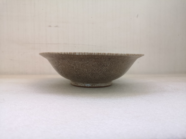 古玩陶瓷清中道光花卉紋哥釉青花碗拍賣,當前價格680元