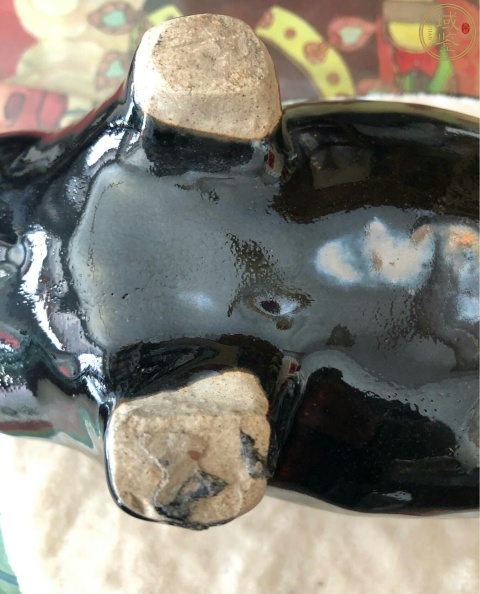 古玩陶瓷黑釉仿生瓷拍賣，當前價格2300元