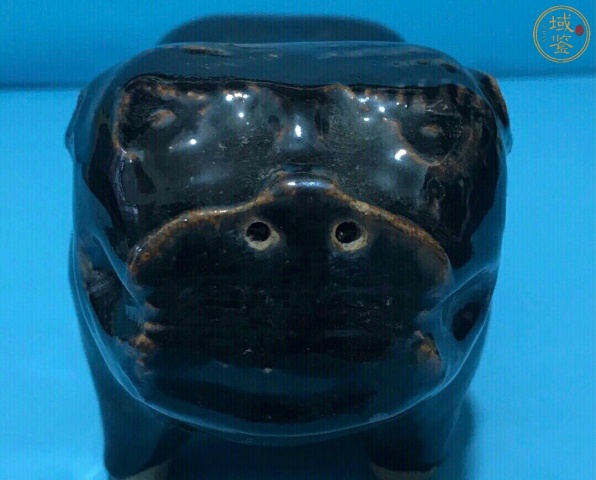 古玩陶瓷黑釉仿生瓷拍賣，當前價格2300元