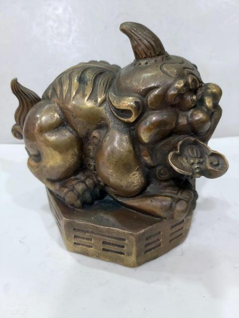 古玩雜項(xiàng)銅瑞獸擺件拍賣,當(dāng)前價(jià)格488元
