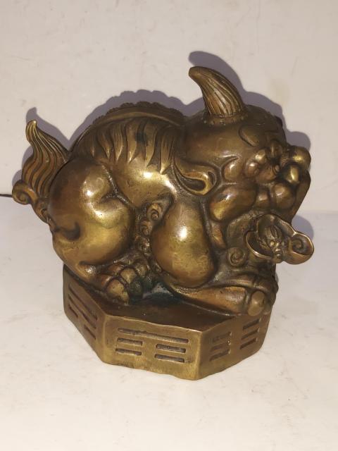 古玩雜項(xiàng)銅瑞獸擺件拍賣,當(dāng)前價(jià)格488元