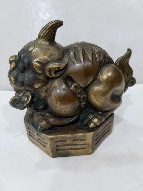 銅瑞獸擺件拍賣，當前價格468元