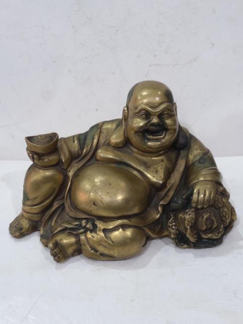 古玩雜項銅彌勒佛擺件拍賣，當前價格468元