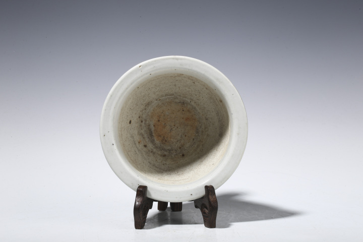 古玩陶瓷康熙·青花雙龍戲珠紋香爐拍賣，當前價格1980元