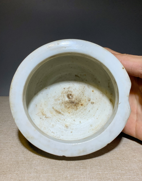 古玩陶瓷清中期德化窯白釉香爐拍賣,當(dāng)前價(jià)格399元
