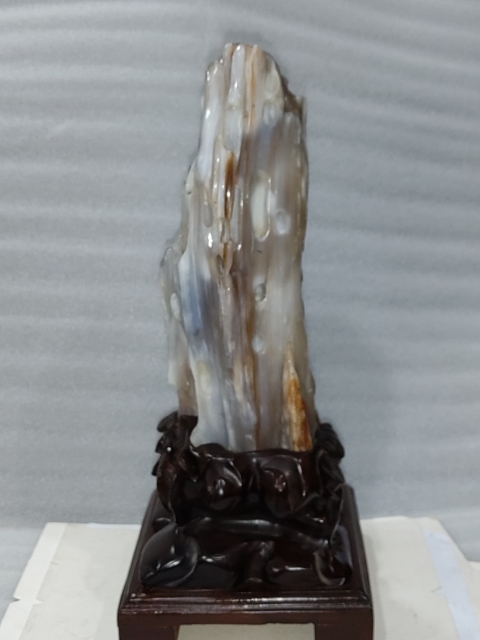 古玩雜項緬甸樹化玉擺件拍賣,當前價格5800元