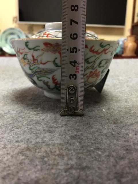 古玩陶瓷青花五彩蓋碗拍賣,當前價格2999元