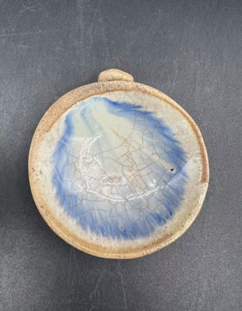 古玩陶瓷收藏精品窯變釉油燈拍賣，當前價格1680元