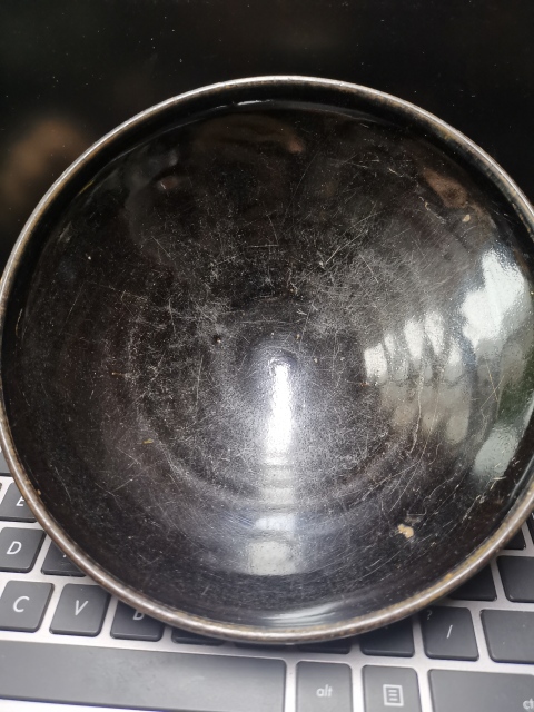 古玩陶瓷耀州窯黑釉大碗拍賣,當前價格4600元