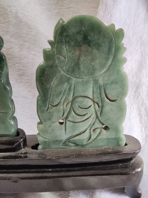 古玩雜項翡翠雕福祿壽三星擺件拍賣,當前價格6888元