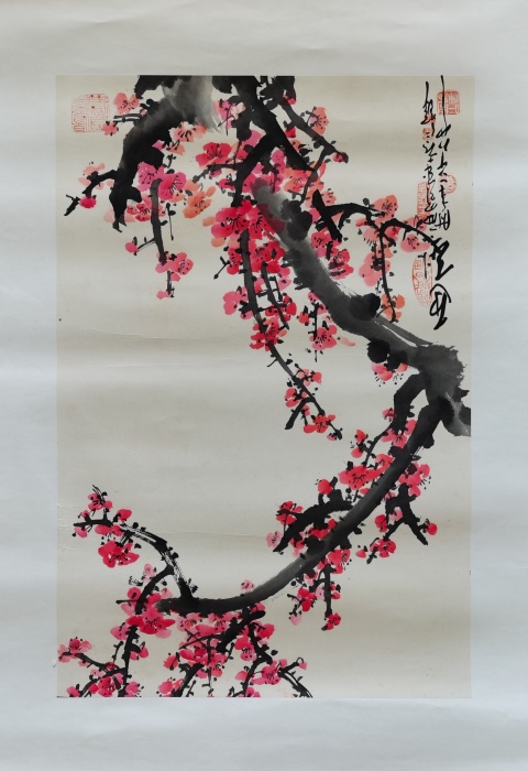 古玩字畫(huà)已故川蜀大師中美協(xié)重慶會(huì)員周仁輝梅花迎春拍賣,當(dāng)前價(jià)格499元
