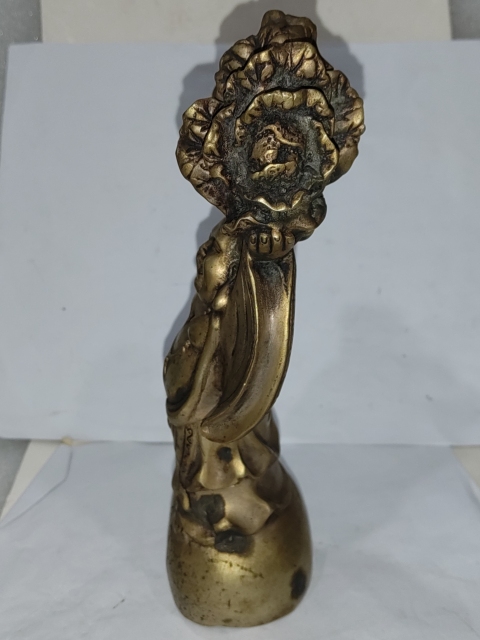 古玩雜項白銅彌勒佛擺件拍賣，當(dāng)前價格288元