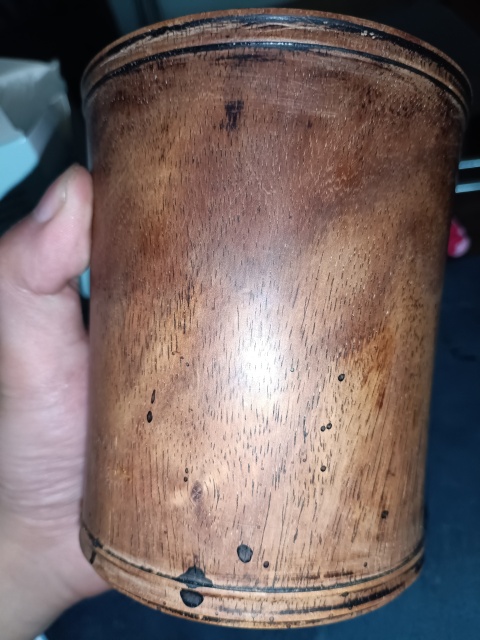 古玩雜項創匯時期花梨木筆筒拍賣,當前價格3000元