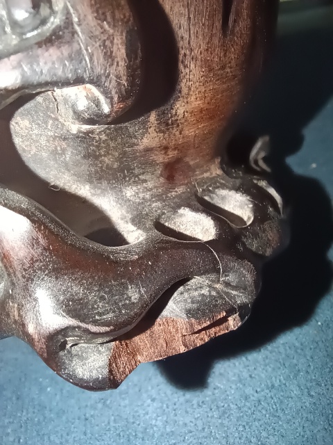 古玩雜項清代紅木雕螭虎香插拍賣，當前價格3800元
